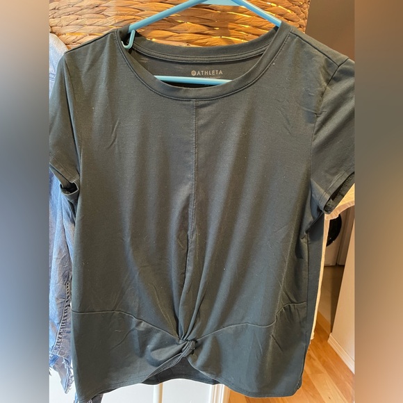 Green twist Athleta top - Picture 1 of 3